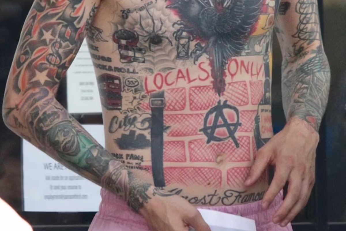 The Manchester accident tattoo of Machine Gun Kelly