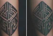 Why do tattoos turn green or blue over time?