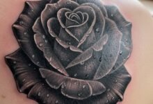 What does a black rose tattoo mean?