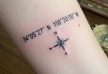 What does a coordinates tattoo mean?