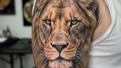 What does a lion tattoo mean?