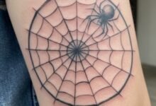 What does a spider web tattoo mean?